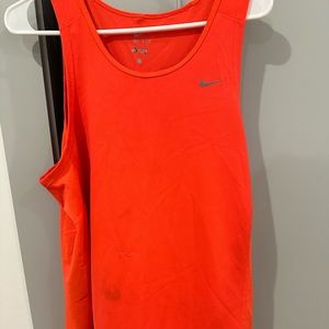 Orange Nike tank top